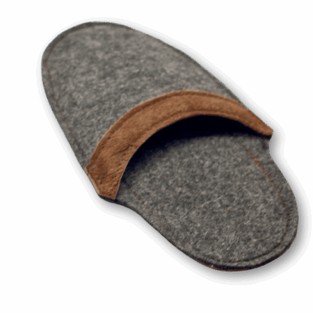 Slippers Leather & felt