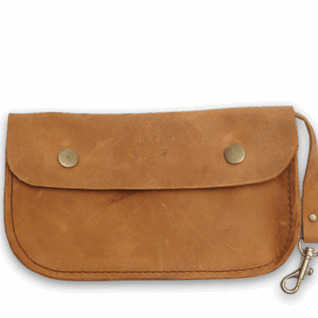 Pouch Cell phone wallet gusset horizontal belt slide